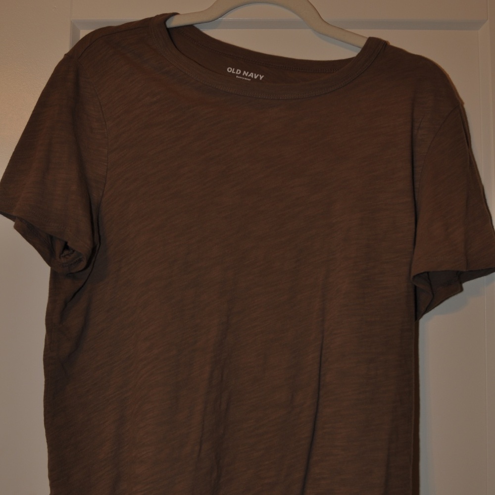 Brown Casual TShirt Short Sleeve Size M